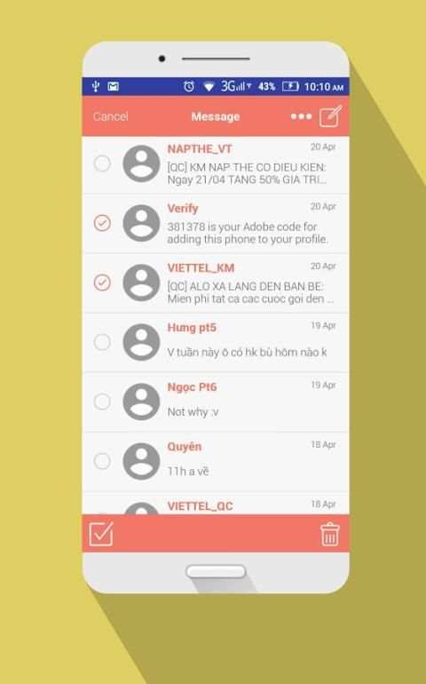 SMS Messenger for Android screenshot 1