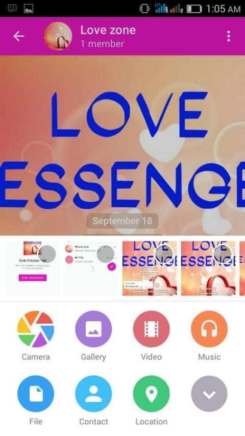 Love messenger screenshot 1