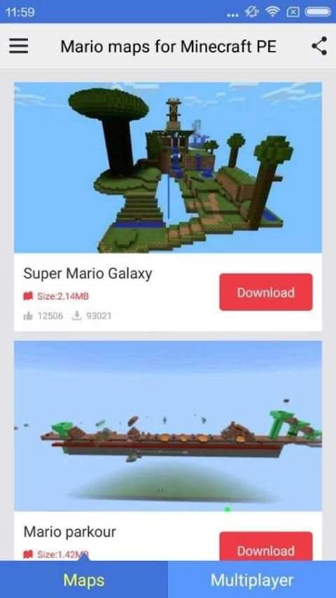 Mario maps for Minecraft PE 3 تصوير الشاشة