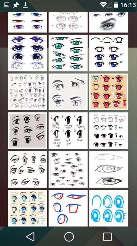 как рисовать аниме глаза скриншот 2