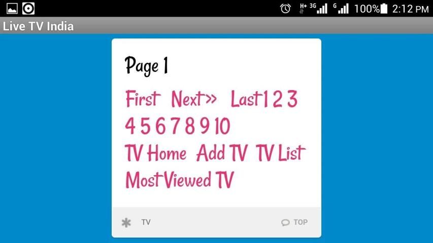 Live TV India Channels & Movie 1 تصوير الشاشة