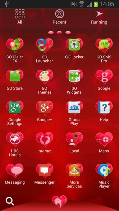 Love Theme for GO Launcher screenshot 2