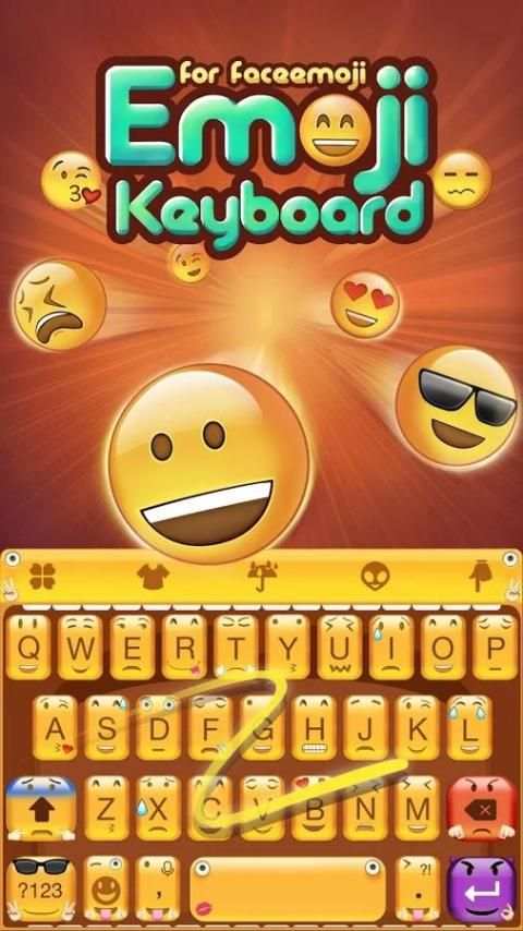 Emoji Keyboard Theme -Facemoji 1 تصوير الشاشة