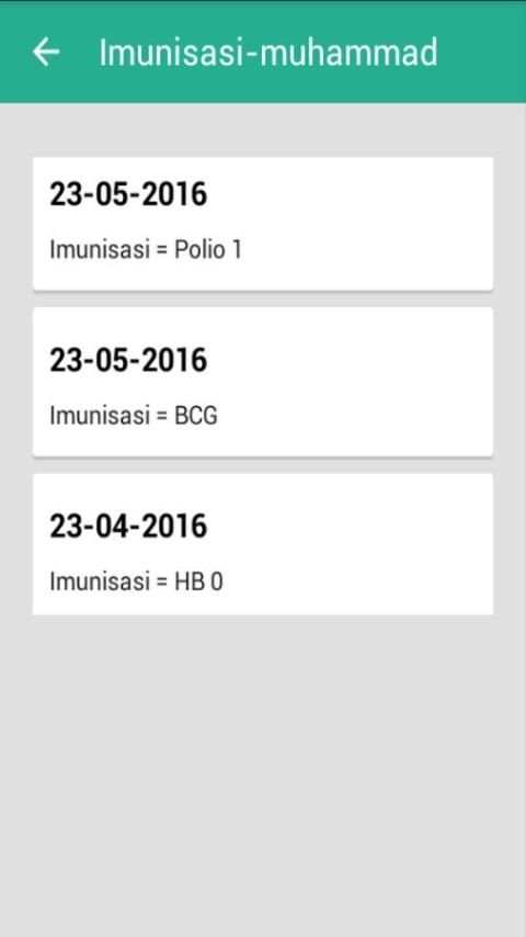 Kartu Menuju Sehat (KMS) screenshot 1