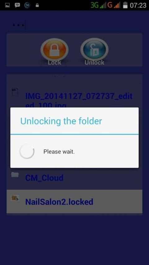 Folder Lock screenshot 1