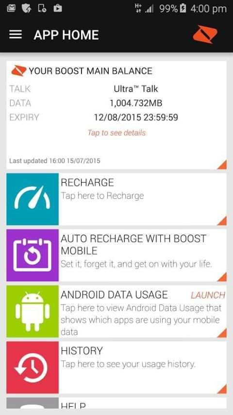 Boost Mobile 1 تصوير الشاشة