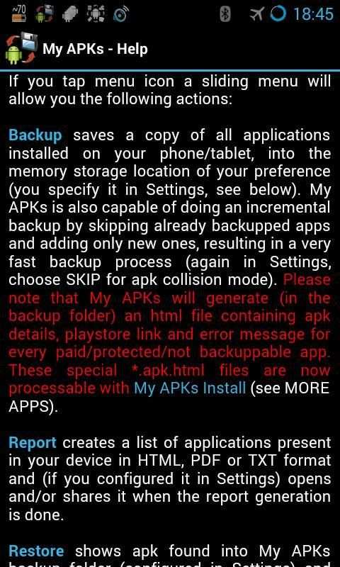 My APKs backup share apps स्क्रीनशॉट 7