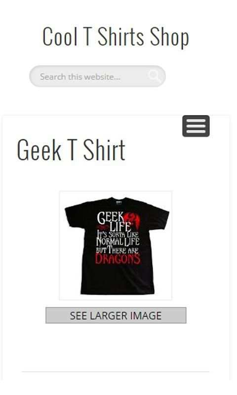 Cool T Shirts Shop screenshot 1