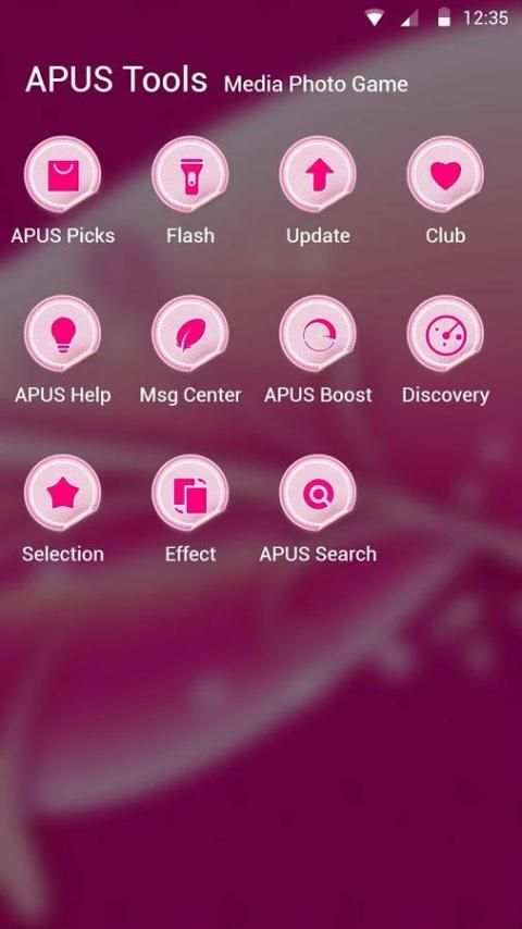 Blush theme for APUS 1 تصوير الشاشة