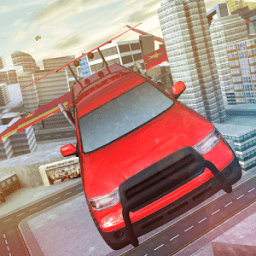 Future flying Limo car 3dgames أيقونة