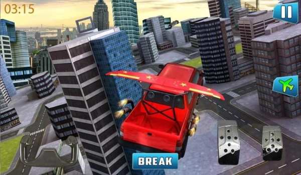 Future flying Limo car 3dgames स्क्रीनशॉट 3