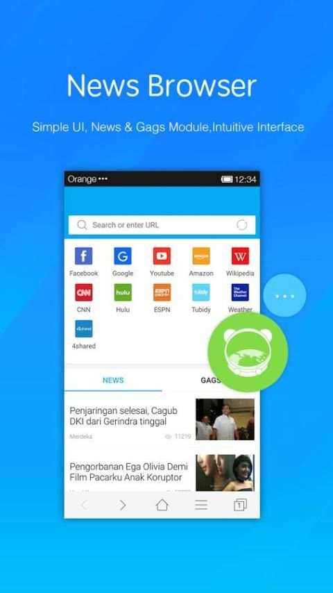 News browser 3 تصوير الشاشة