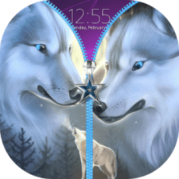 Wolf Zipper Lock Screen आइकन