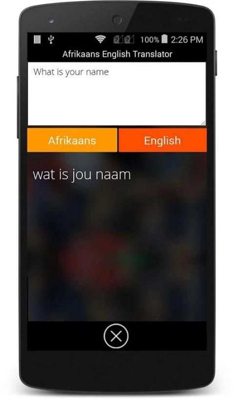 Afrikaans English Translator скриншот 1