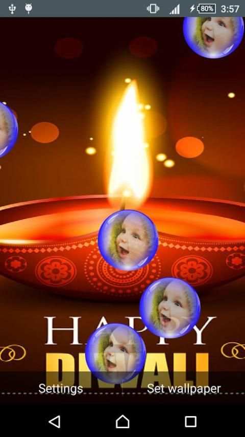 Diwali Bubble Live Wallpaper 1 تصوير الشاشة