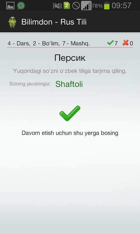 Bilimdon - Rus Tili screenshot 2