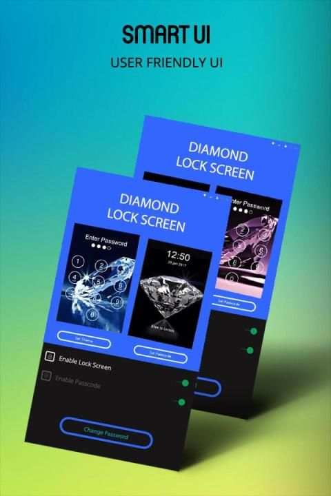 Diamond Lock Screen : Passcode स्क्रीनशॉट 1
