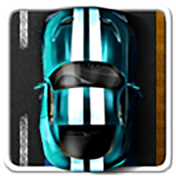 highway speed car racing icon