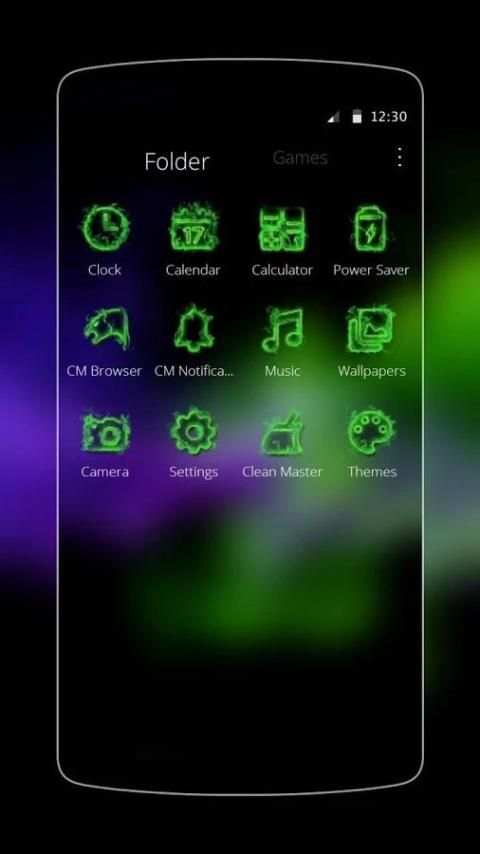 Neon Weed Smoke Theme screenshot 1