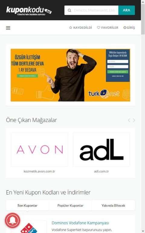 Kupon Kodu Bul скриншот 1