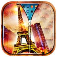 Paris Zipper Lock Screen on 9Apps