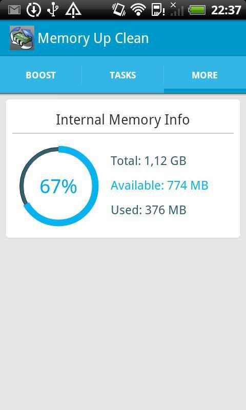 Memory Up Clean screenshot 1