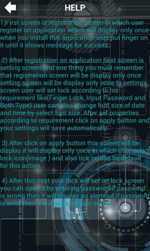 Fingerprint Lock स्क्रीनशॉट 2