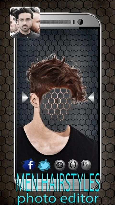 Pria Model Rambut Foto Editor screenshot 2