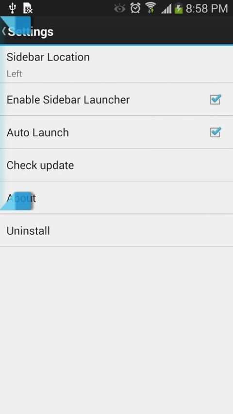 Sidebar Launcher screenshot 2