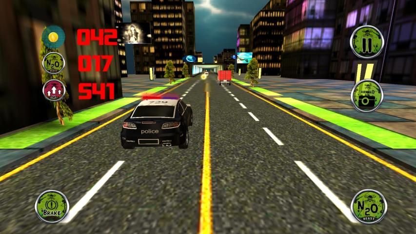 3D Cars Police Chasing Traffic 4 تصوير الشاشة