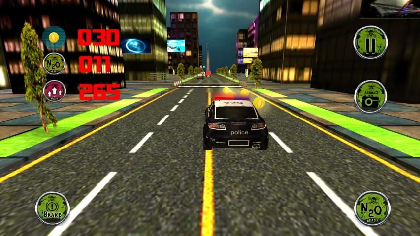 3D Cars Cảnh sát giao thông C screenshot 2