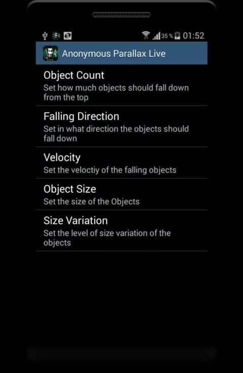 Anonymous Live Wallpaper Hack screenshot 1