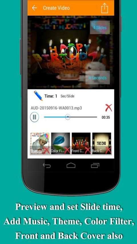 Photo VideoMaker-Slideshow स्क्रीनशॉट 3