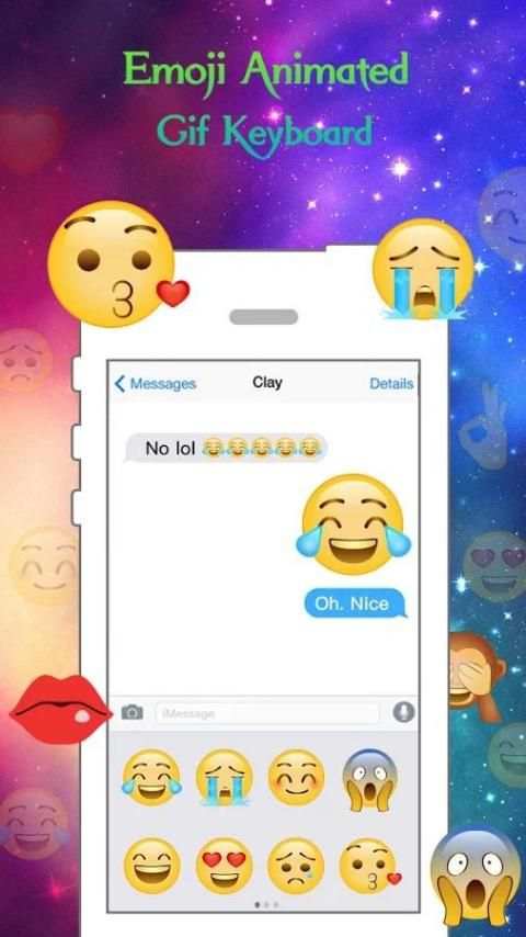 iKey Emoji Animated Sticker скриншот 1