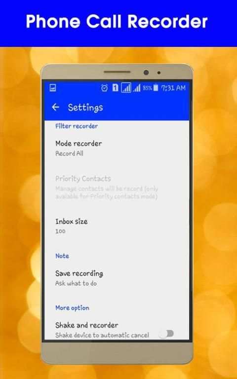 Телефон Call Recorder скриншот 2