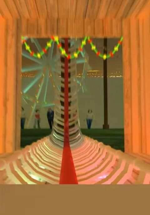 3D NightTime RollerCoaster LWP screenshot 8