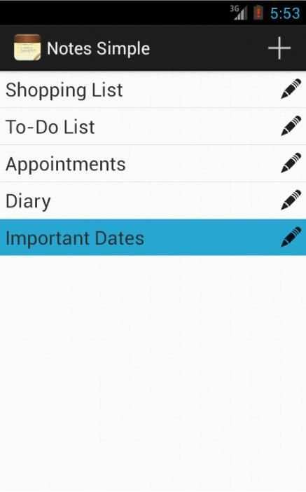 Notes Simple NotePad Free скриншот 2