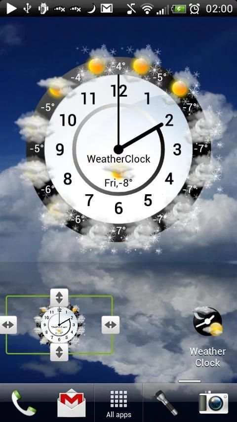 Weather Clock 7 تصوير الشاشة