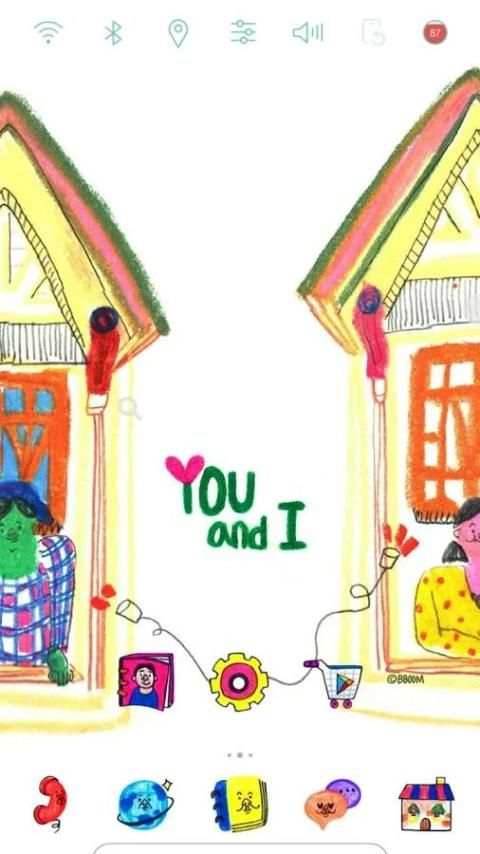 You and I Launcher theme 3 تصوير الشاشة