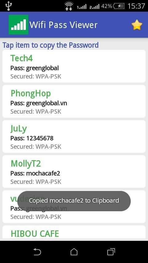 Wifi Password Viewer 1 تصوير الشاشة