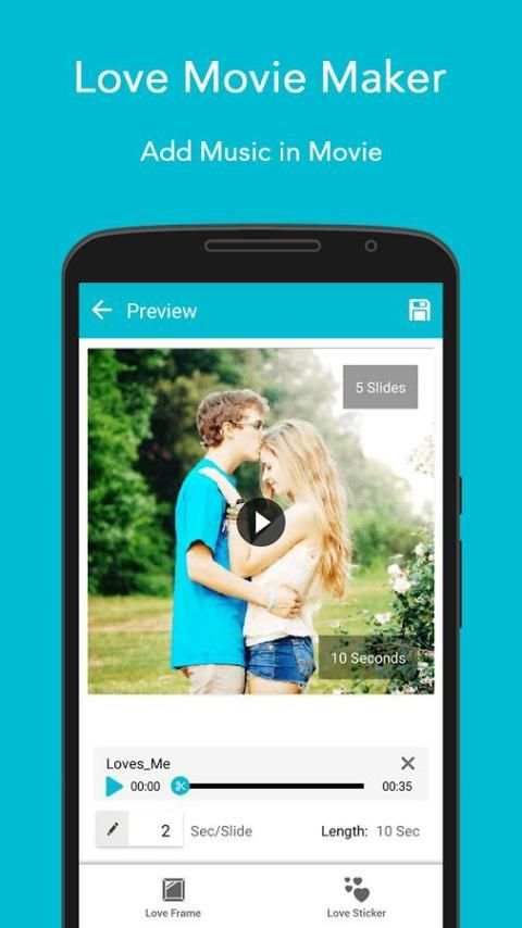 Love Movie Maker स्क्रीनशॉट 3