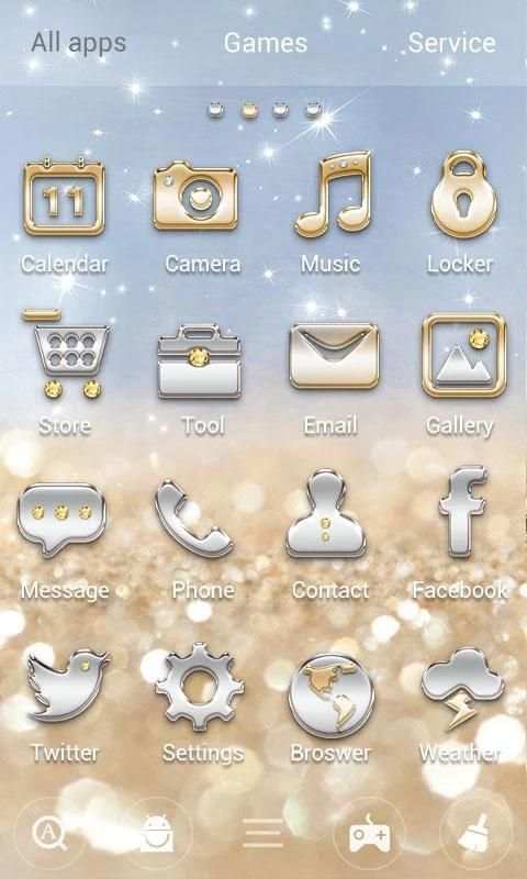 Tema Gold dan Silver screenshot 3