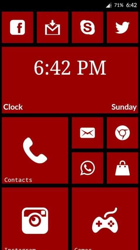 WP8 Metro Launcher स्क्रीनशॉट 1