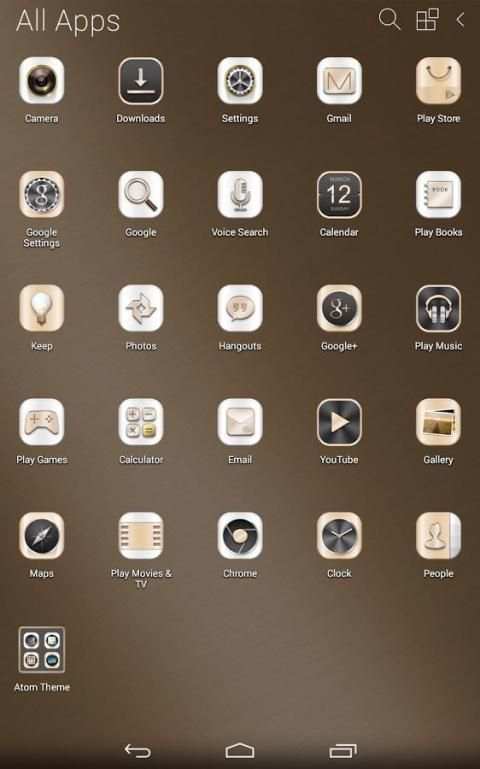 Special-Gold Atom theme 5 تصوير الشاشة