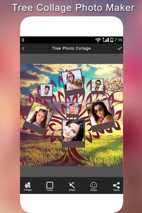 3D Tree Photo Collage Maker скриншот 1