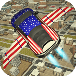 Free Flying Racing Car Driving أيقونة
