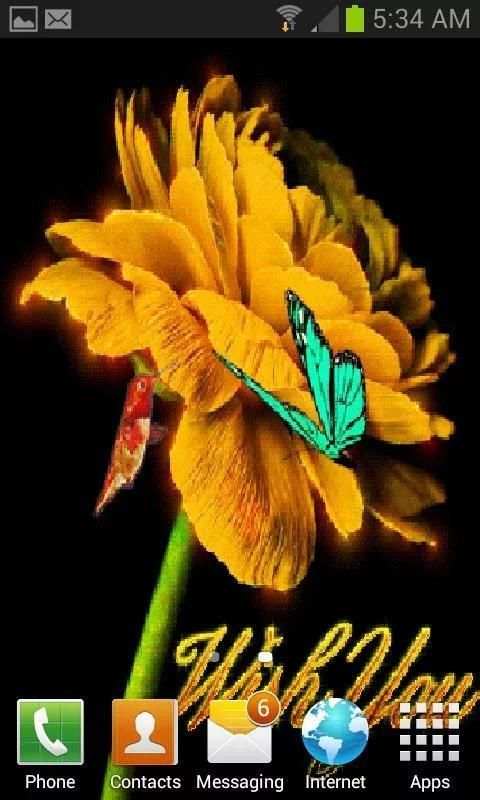 Bird Flower Live Wallpaper स्क्रीनशॉट 3