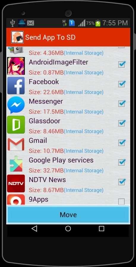 Move Apps to External SD Card स्क्रीनशॉट 5