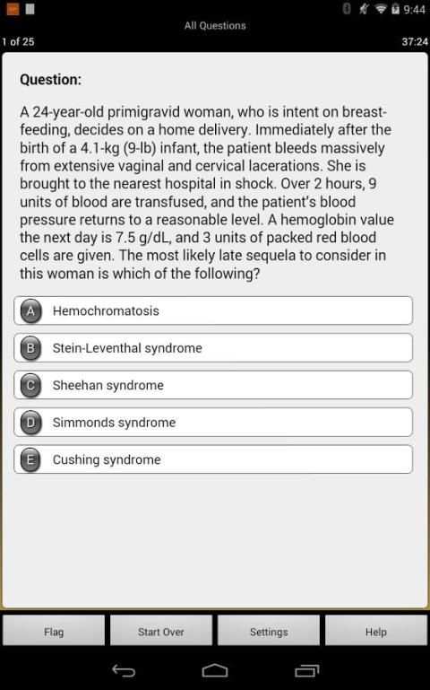 PreTest Obstetrics Gynecology screenshot 1