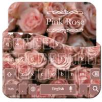 Merah muda Rosa Keyboard Tema